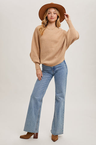 Iced Latte Waffle Sweater