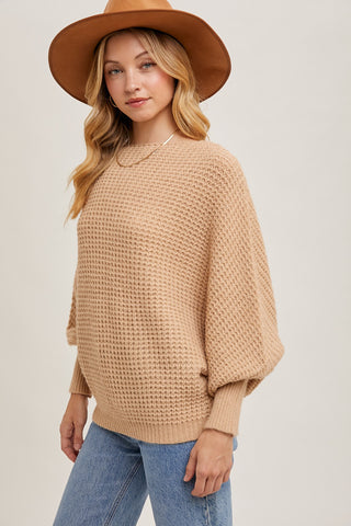 Iced Latte Waffle Sweater