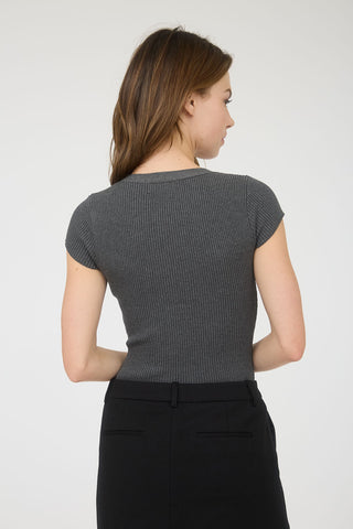 Clean Slate Bodysuit: Charcoal