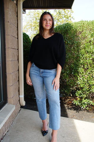 Celeste High Rise Rhinestone Jean