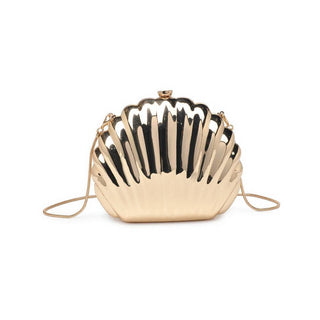 Sandy Seashell Mermaid Evening Bag: Gold