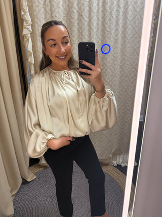 Champagne Toast Bubble Blouse