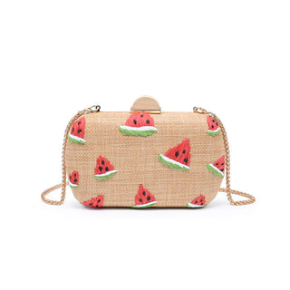Watermelon Straw Clutch