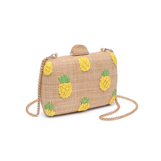 Pineapple Straw Clutch