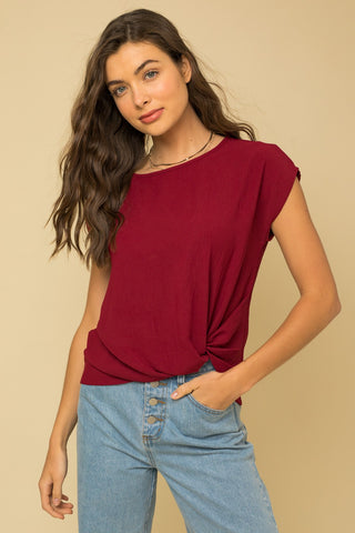 Everyday Staple Blouse: Burgundy