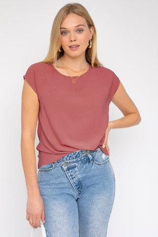 Everyday Staple Blouse: Mulberry