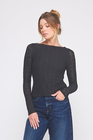 Black Lace Affair Top