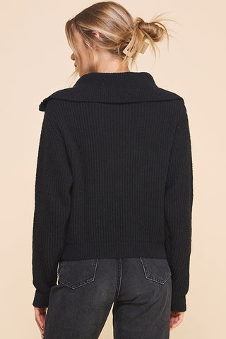 Black Plush Pullover