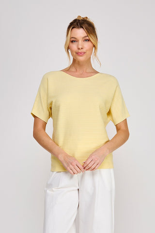 Butter Yellow Fine Knit Top