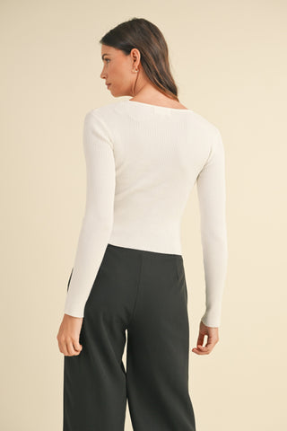 Keyhole Knit Top
