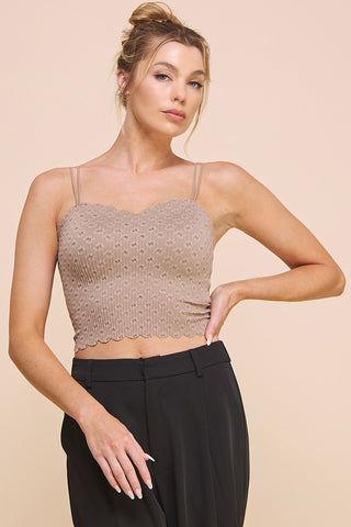 Sweet Support Bralette: Mocha Lace