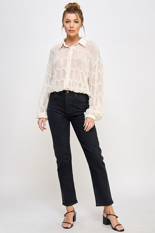 Buttercream Chevron Blouse