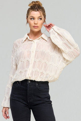 Buttercream Chevron Blouse