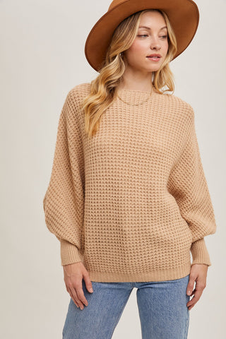 Iced Latte Waffle Sweater