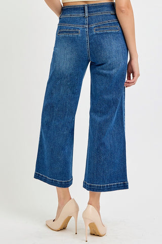 Stevie Rose Gold Chain Wide Leg Jean