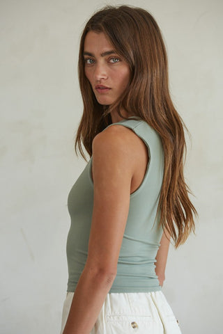Green Tea Seamless Tank