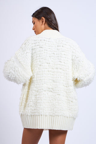 Comfort Rib Knit Sweater Jacket