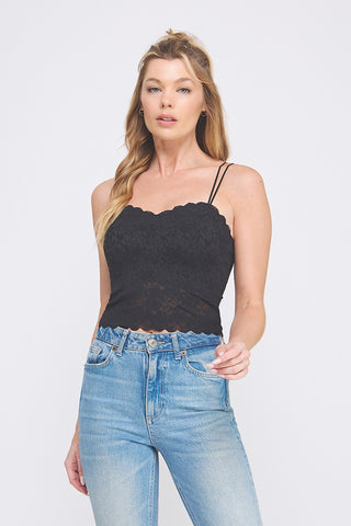 Sweet Support Bralette: Floral Black