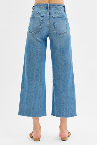 Cleo Mid Rise Slit Jeans
