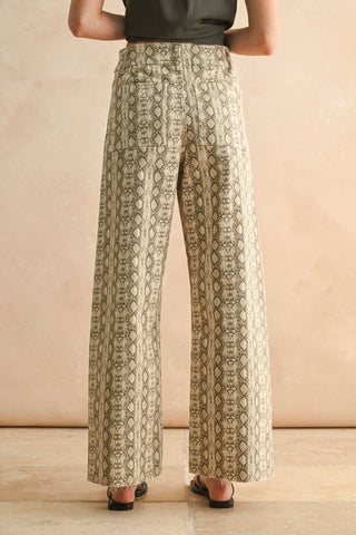 Temptation Snake Printed Jeans