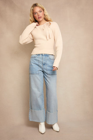 Vanilla Bow Sweater