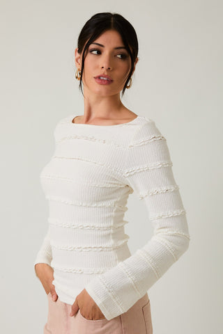 Blushed Ivory Lace Top