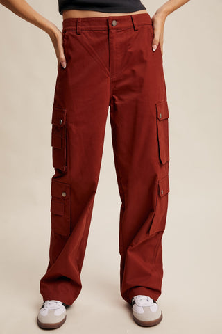 Cinnamon Wide Cargo Pant
