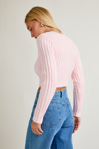 Asymmetrical Blush Sweater
