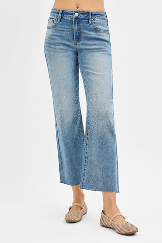 Celeste High Rise Rhinestone Jean