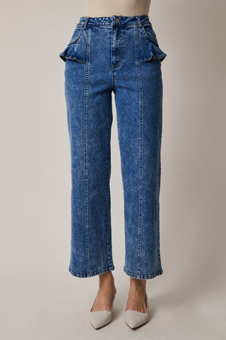 Flutter Wide Leg Denim Jean