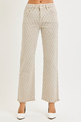 Almond Diamond Stitched Jeans