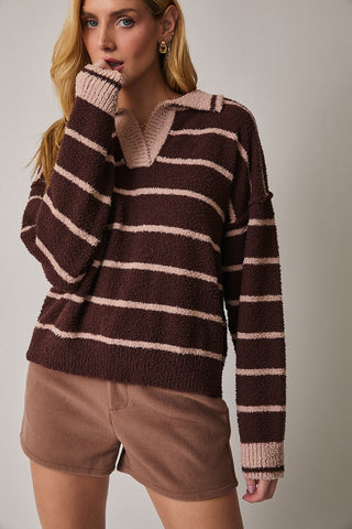 Brown Sugar Stripe Knit