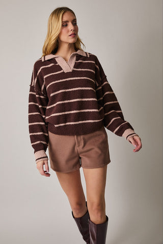 Brown Sugar Stripe Knit