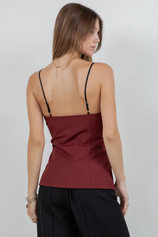 Burgundy Boss Babe Tank