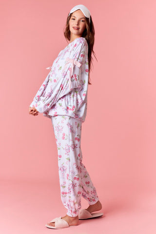 Cherry Cheers Santa Pajamas