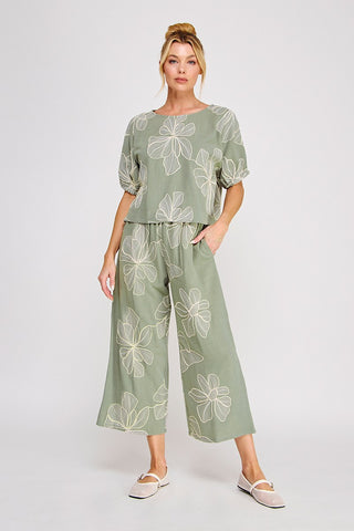 Meadow Moment Linen Set: Sage