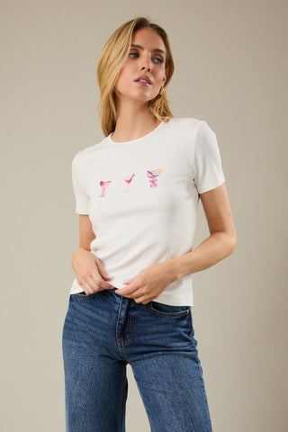 Pretty in Pink Martini Tee