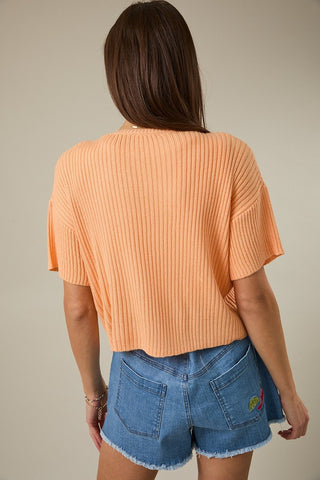 Apricot Glow Cardigan