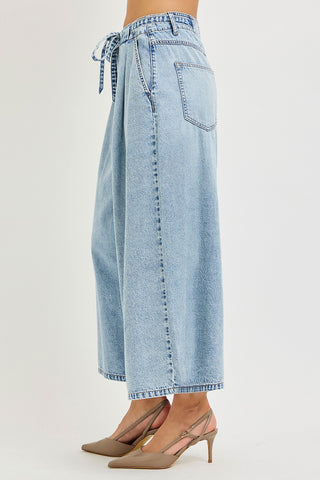 Rory High Rise Crop Belted Jeans
