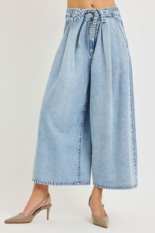 Rory High Rise Crop Belted Jeans