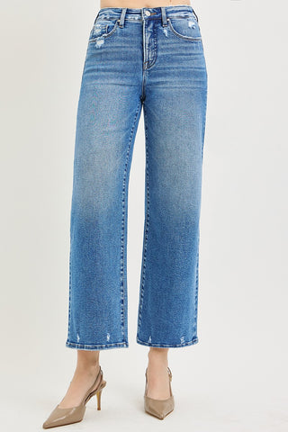 Langley High Rise Cropped Denim Jeans