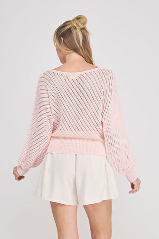 Blush Dolman Sweater