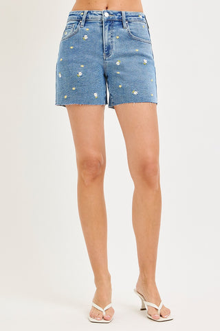 Daisy Denim High Rise Shorts