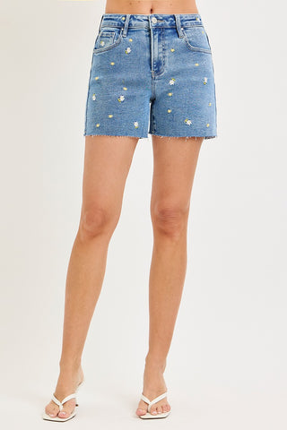 Daisy Denim High Rise Shorts