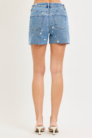 Daisy Denim High Rise Shorts