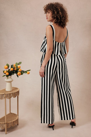 Soho Stripe Palazo Jumpsuit