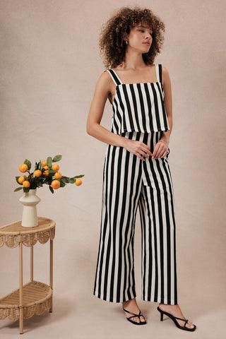 Soho Stripe Palazo Jumpsuit