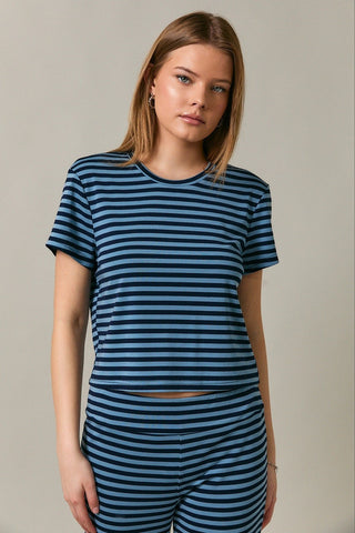 Blueberry Striped Lounge Set