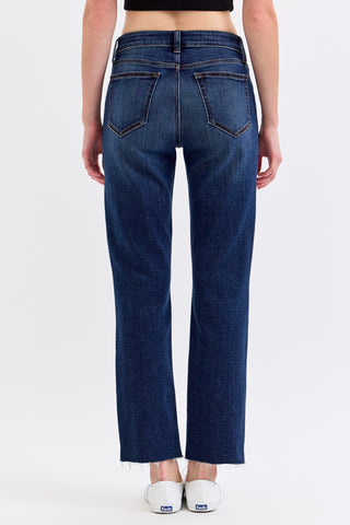 Brielle Mid Rise Cropped Straight Jean