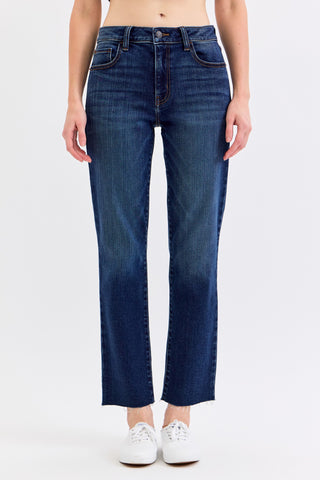 Brielle Mid Rise Cropped Straight Jean
